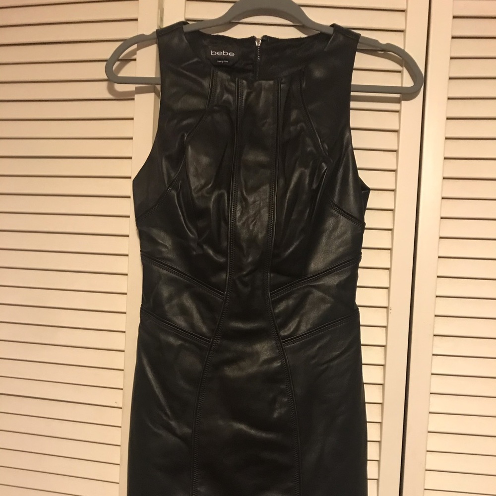 Leather dress
